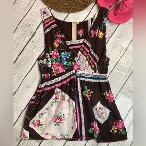 Sophie Golightly Anthropologie Floral Boho Top